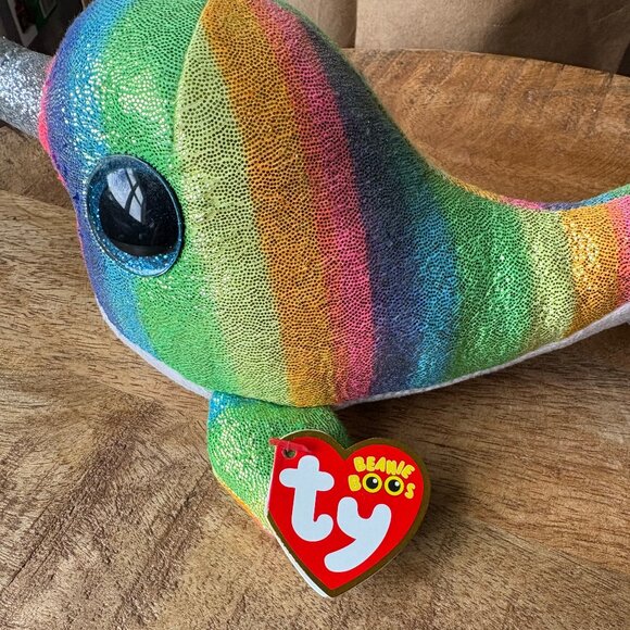 The Beanie Boo's Collection Nori Narwhal Stuffed Animal - Picture 9 of 12